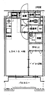 ラホヤハナクマ【6階】の間取り