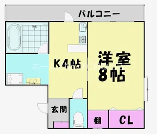 ナースヒル青華【2階】の間取り