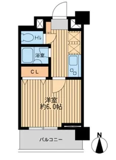 ジョイシティ住吉【6階】の間取り