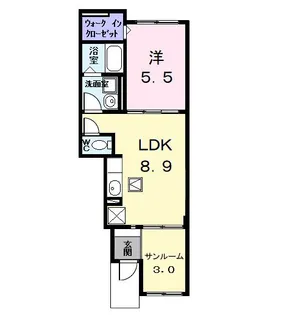 メゾンHIKARI【1階】の間取り