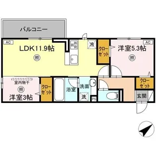 M・K・K 高峰町【3階】の間取り