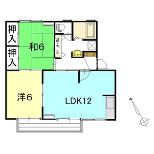 プレヤデスハイツ【1階】の間取り