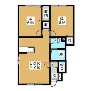 アムール和【1階】の間取り