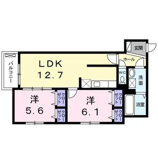 グラーツィア【1階】の間取り