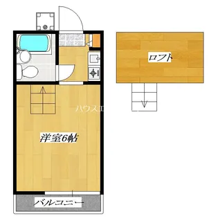ツゥインズB【2階】の間取り