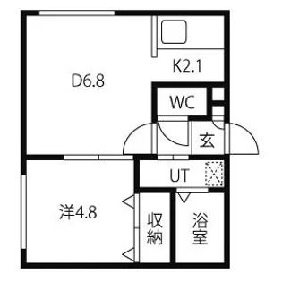 フェリーチェ北30条【2階】の間取り