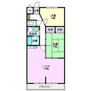 パークサイドHONDA【2階】の間取り