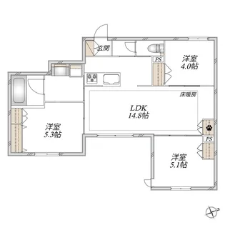 Sun Zem【1階】の間取り
