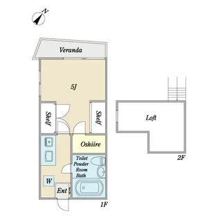 ジュネパレス松戸第161【2階】の間取り