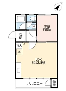 UR日の里【4階】の間取り