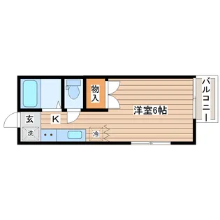 ファインハイツ川内【2階】の間取り