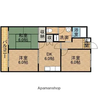 パレスフォーシーズン【2階】の間取り