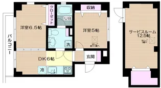 ヨコハマベルフラッツEASTの間取り