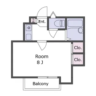 クローバーハイツ【2階】の間取り