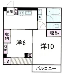 レジデンシャル幸町【2階】の間取り