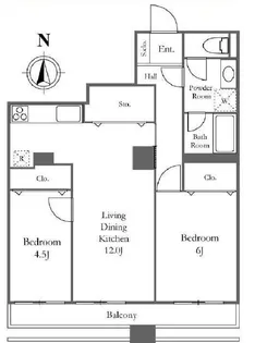 リバーシティ21イーストタワーズ 10棟【15階】の間取り