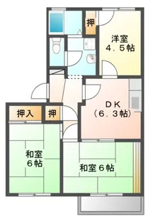 エスポワール北久手【2階】の間取り