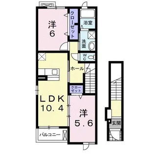 エスペランサ【2階】の間取り