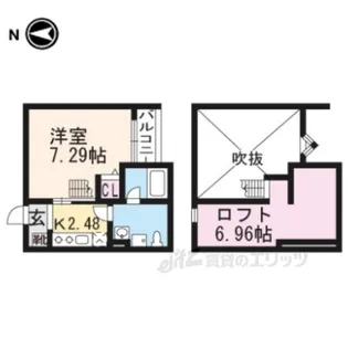 アコード丹波橋【1階】の間取り
