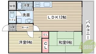 ブルーシャイン桃山【3階】の間取り