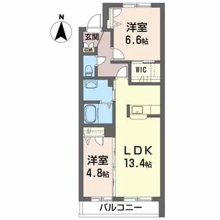 MAISON・MAST売市A【2階】の間取り