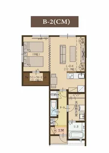 ユーソニアンvilla・要町B【1階】の間取り