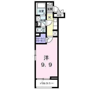 インハビット【3階】の間取り