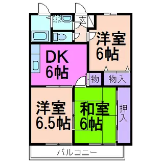 ラフォーレ・ポワールII【3階】の間取り
