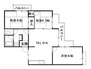ドミール横山【3階】の間取り