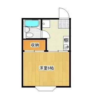 ハープハイツA【2階】の間取り