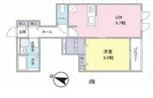 YSジュピター【2階】の間取り