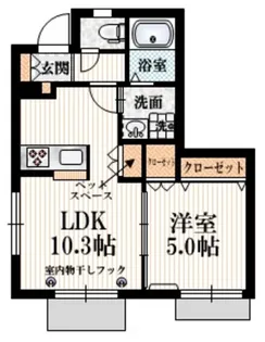 メゾン中落合【1階】の間取り