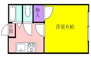 コーポ八坂野【2階】の間取り