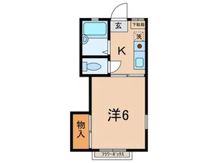 ガ-デンハイツ大谷【1階】の間取り