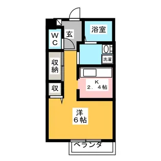 フラッツァらくだ坂【1階】の間取り