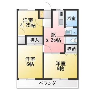メゾンパルティール【2階】の間取り