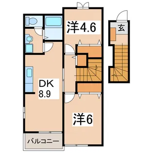 グローリー【2階】の間取り