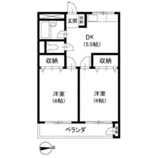 TCハイツ田無【1階】の間取り