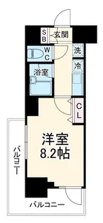 パークアクシス千葉【9階】の間取り