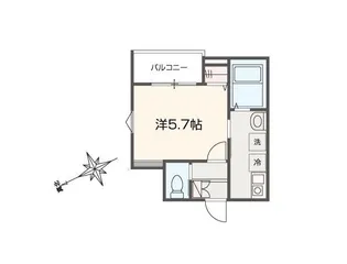 MELLAS鳩ヶ谷II【1階】の間取り