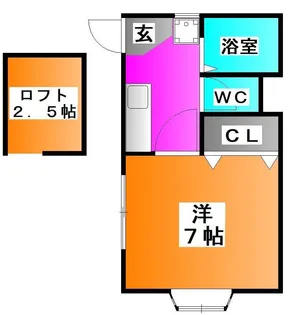 パーシモン西が丘【1階】の間取り