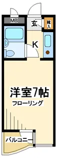 グレース成城【1階】の間取り