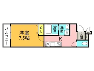 フジパレス出来島WESTII番館【2階】の間取り