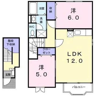メゾン東明【1階】の間取り