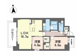 グランセレニオ江坂【2階】の間取り