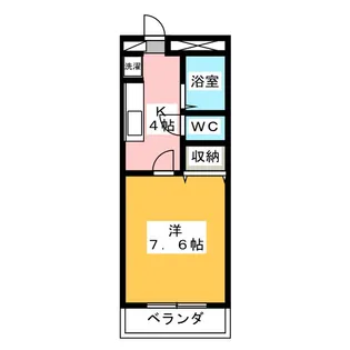 ガーデンヒルズ壱番館【2階】の間取り