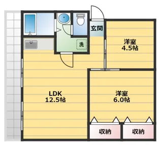 千歩マンション【3階】の間取り