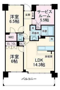 クレッセント新川崎エグゼ【5階】の間取り