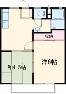 前の山ハイツ【1階】の間取り