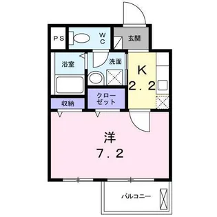 リバーサイドガーデン【1階】の間取り